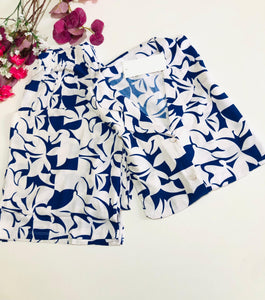 💙 Pyjama en rayon – Rose Miss HOMEWEAR (bleu