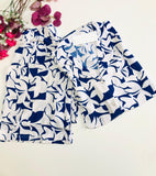 💙 Pyjama en rayon – Rose Miss HOMEWEAR (bleu