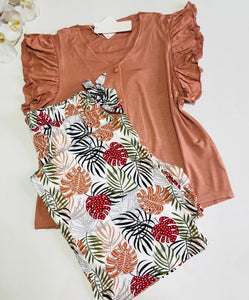 Pyjama Femme Tropical Rose Miss – Fraîcheur & Légèreté au Quotidien