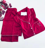 ❤️ Pyjama Femme en Satin de Soie – Rose fuchia Élégant & Sensuel ❤️