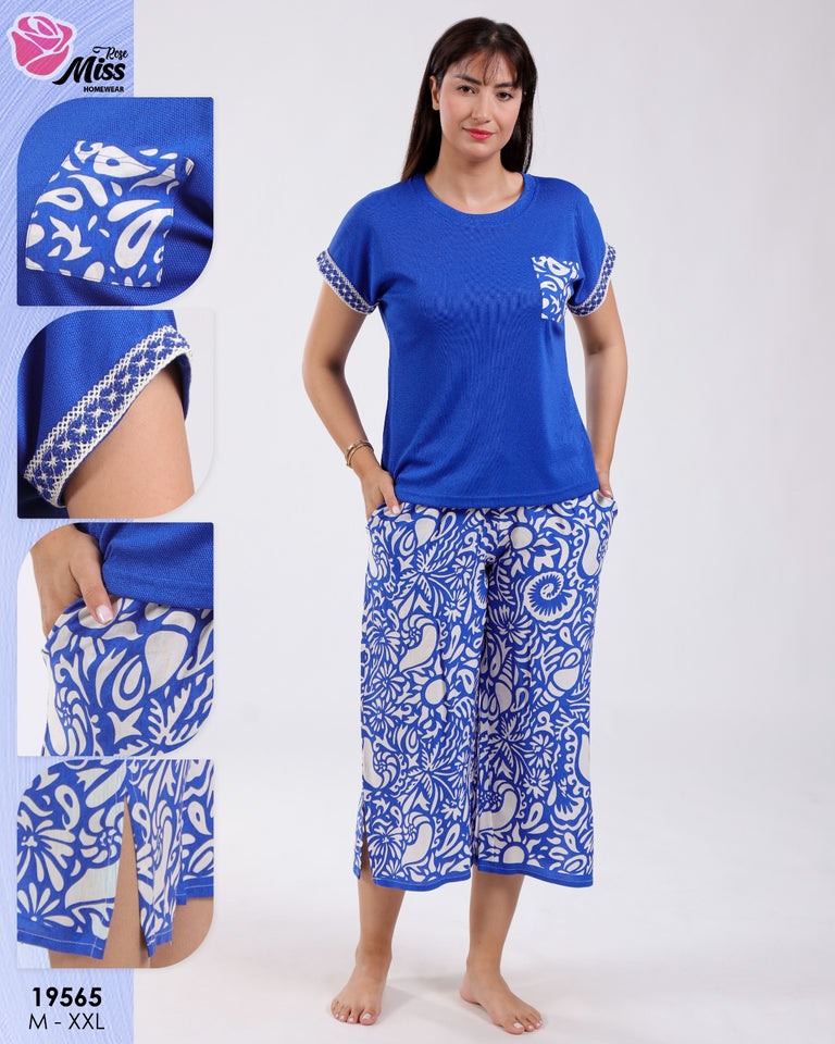 Pyjama Femme Décontracté – Élégance Bohème et Confort Absolu