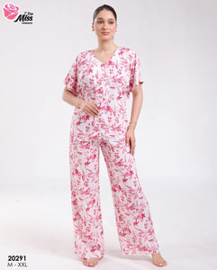 ✨ Pyjama Femme en Rallon Rose – Douceur & Élégance ✨