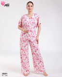 ✨ Pyjama Femme en Rallon Rose – Douceur & Élégance ✨