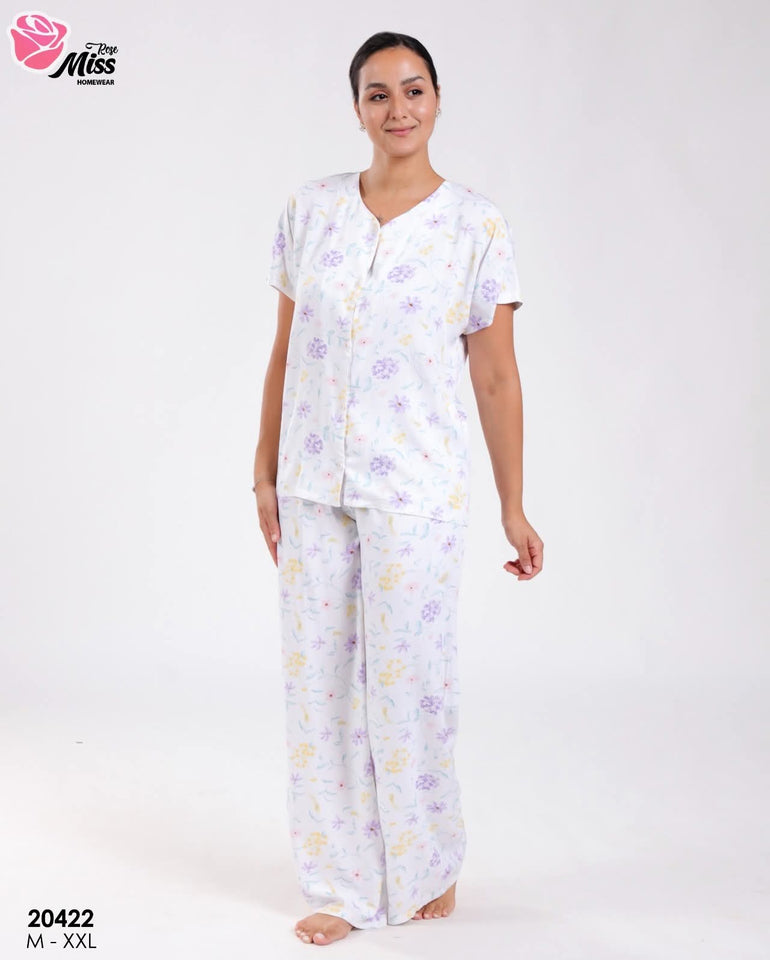 🌸 Pyjama Femme en Rallon – Douceur & Élégance au Quotidien 🌸 ()
