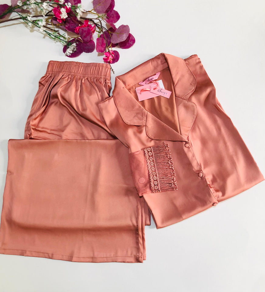 ✨ Pyjama Satin de Soie – Douceur & Élégance Féminine ✨